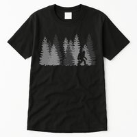 Bigfoot In The Forest Sasquatch Yeti Tall T-Shirt