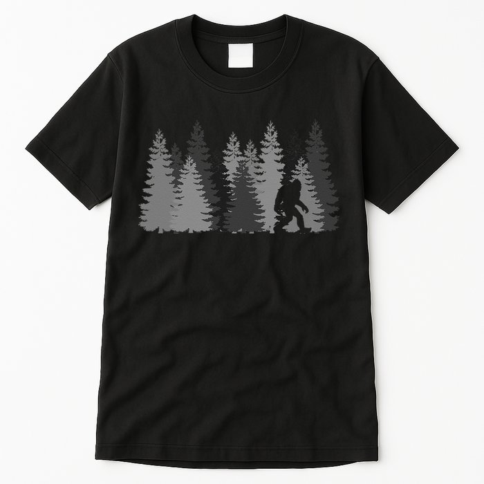Bigfoot In The Forest Sasquatch Yeti Tall T-Shirt