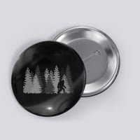 Bigfoot In The Forest Sasquatch Yeti Button