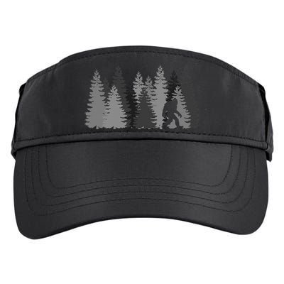 Bigfoot In The Forest Sasquatch Yeti Adult Drive Performance Visor