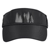 Bigfoot In The Forest Sasquatch Yeti Adult Drive Performance Visor