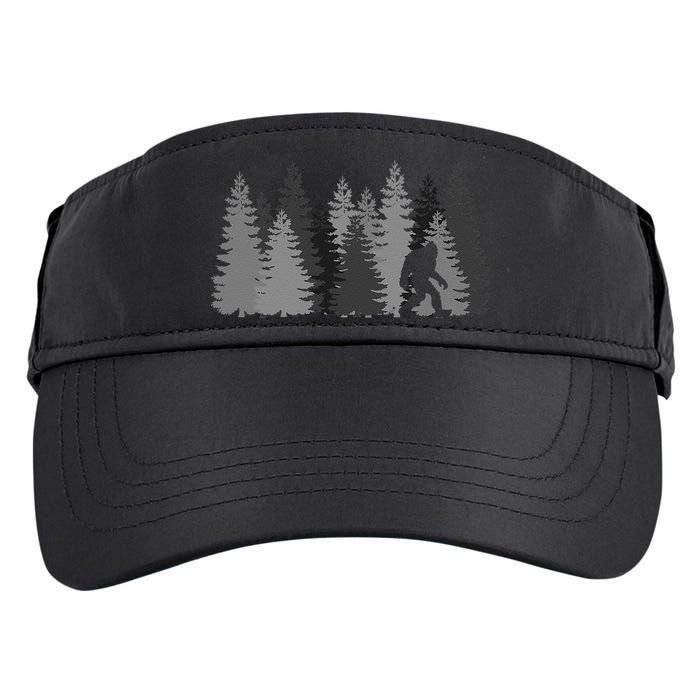 Bigfoot In The Forest Sasquatch Yeti Adult Drive Performance Visor