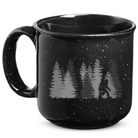 Bigfoot In The Forest Sasquatch Yeti 15oz Campfire Ceramic Mug