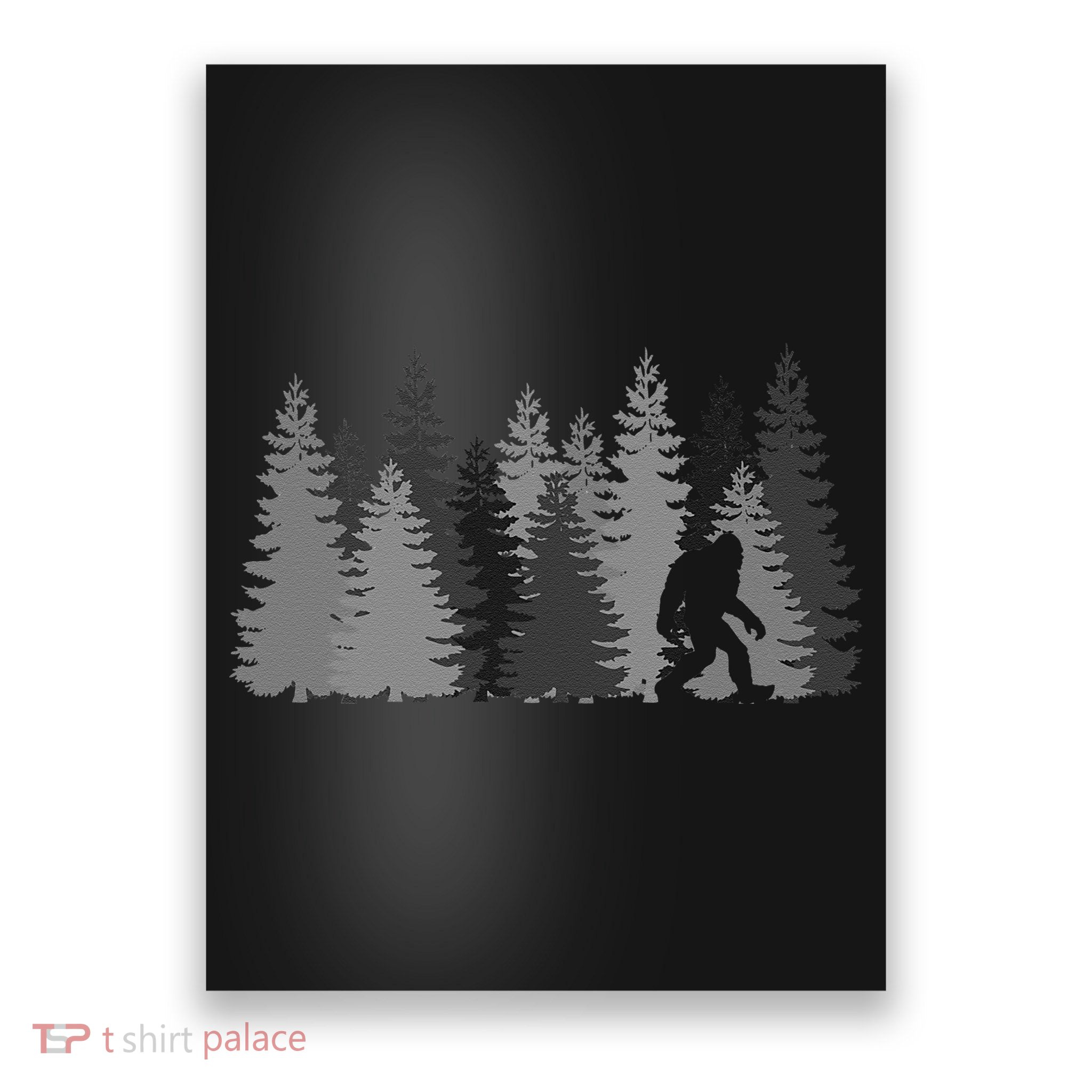 Bigfoot In The Forest Sasquatch Yeti Poster