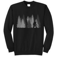 Bigfoot In The Forest Sasquatch Yeti Tall Sweatshirt