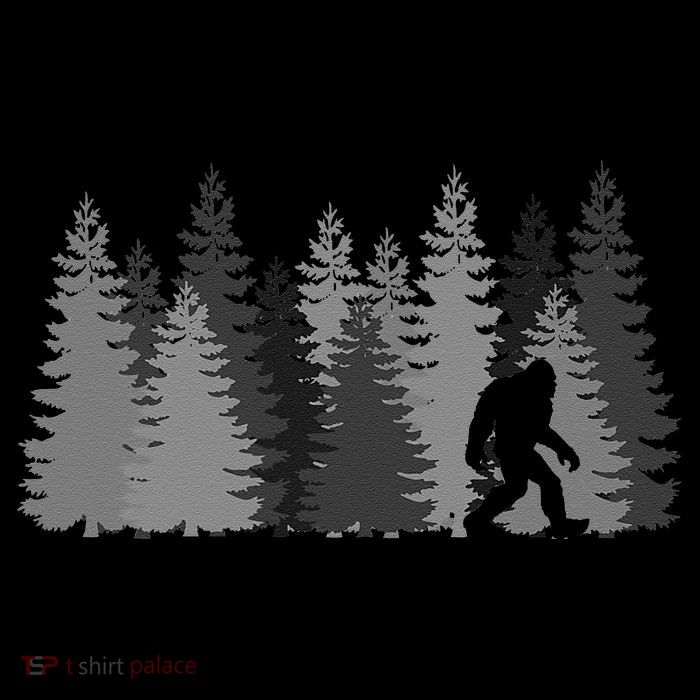 Bigfoot In The Forest Sasquatch Yeti Baby Bodysuit