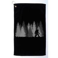 Bigfoot In The Forest Sasquatch Yeti Golf Towel