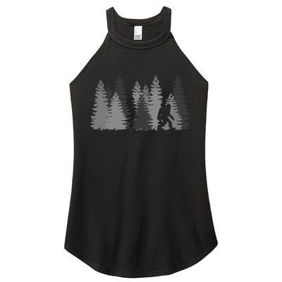 Bigfoot In The Forest Sasquatch Yeti Women's Perfect Tri Rocker Tank