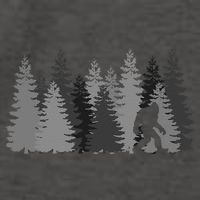 Bigfoot In The Forest Sasquatch Yeti Vector Backpack