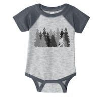 Bigfoot In The Forest Sasquatch Yeti Infant Baby Jersey Bodysuit