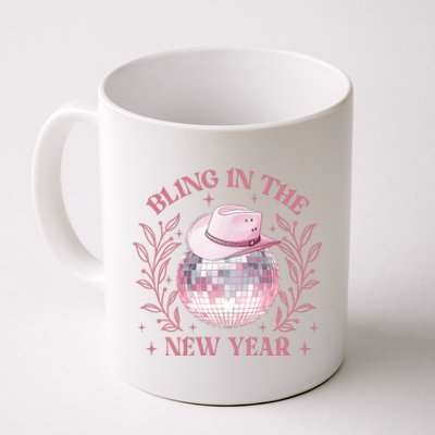 Bling In The New Year Coquette Bow Countdown Fireworks Coffee Mug