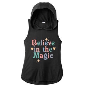 Believe In The Magic Ladies PosiCharge Tri-Blend Wicking Draft Hoodie Tank