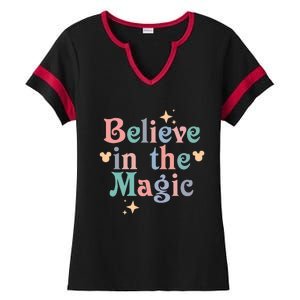 Believe In The Magic Ladies Halftime Notch Neck Tee