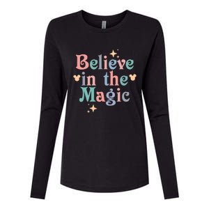 Believe In The Magic Womens Cotton Relaxed Long Sleeve T-Shirt