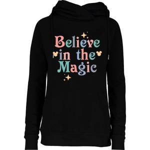 Believe In The Magic Womens Funnel Neck Pullover Hood