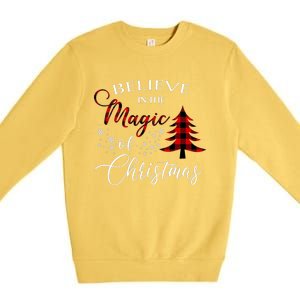 Believe In The Magic Of Christmas Gift Premium Crewneck Sweatshirt