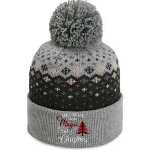 Believe In The Magic Of Christmas Gift The Baniff Cuffed Pom Beanie