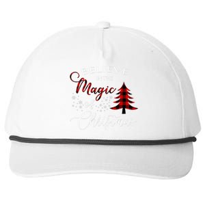 Believe In The Magic Of Christmas Gift Snapback Five-Panel Rope Hat