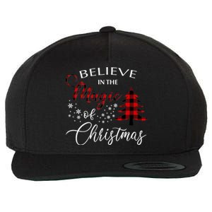 Believe In The Magic Of Christmas Gift Wool Snapback Cap