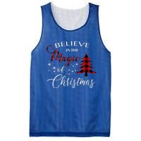 Believe In The Magic Of Christmas Gift Mesh Reversible Basketball Jersey Tank