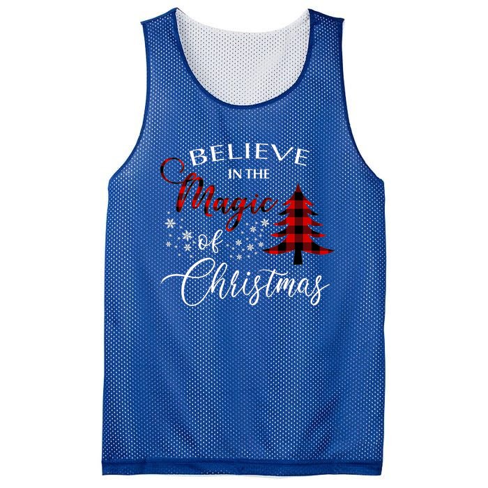 Believe In The Magic Of Christmas Gift Mesh Reversible Basketball Jersey Tank