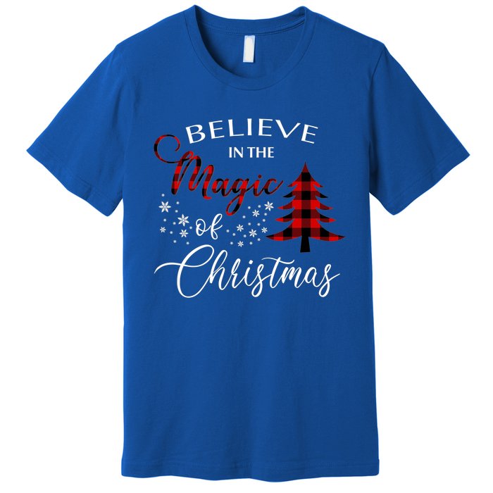 Believe In The Magic Of Christmas Gift Premium T-Shirt