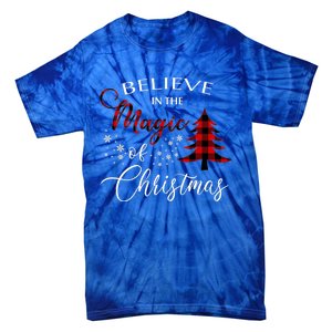 Believe In The Magic Of Christmas Gift Tie-Dye T-Shirt