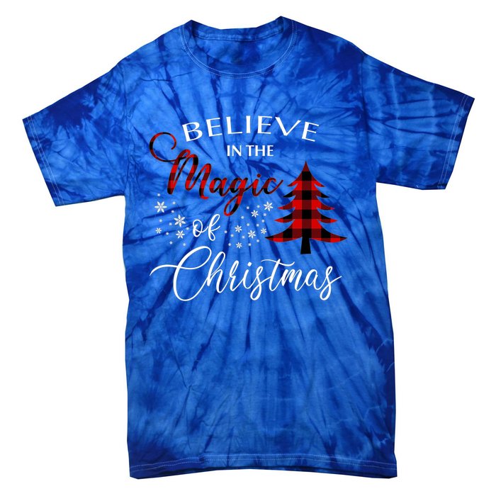 Believe In The Magic Of Christmas Gift Tie-Dye T-Shirt