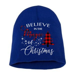 Believe In The Magic Of Christmas Gift Short Acrylic Beanie