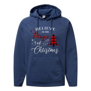 Believe In The Magic Of Christmas Gift Performance Fleece Hoodie