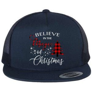 Believe In The Magic Of Christmas Gift Flat Bill Trucker Hat