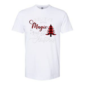 Believe In The Magic Of Christmas Gift Softstyle CVC T-Shirt