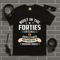 Built In The Forties Built In The 40s Birthday T-Shirt