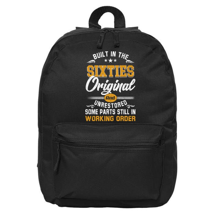 Built In The Sixties Original And Unrestored 16 in Basic Backpack