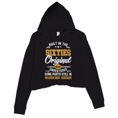 Built In The Sixties Original And Unrestored Crop Fleece Hoodie