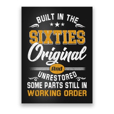 Built In The Sixties Original And Unrestored Poster