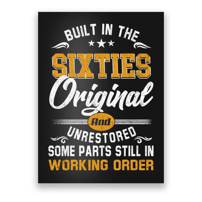 Built In The Sixties Original And Unrestored Poster