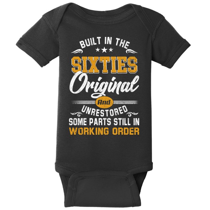 Built In The Sixties Original And Unrestored Baby Bodysuit