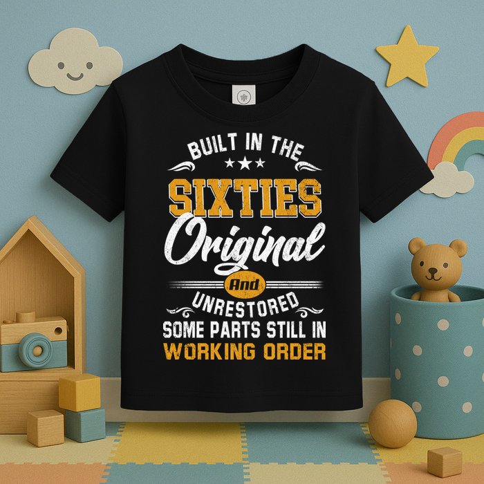 Built In The Sixties Original And Unrestored Toddler T-Shirt