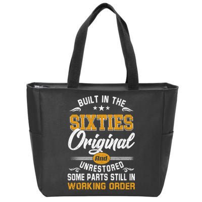 Built In The Sixties Original And Unrestored Zip Tote Bag