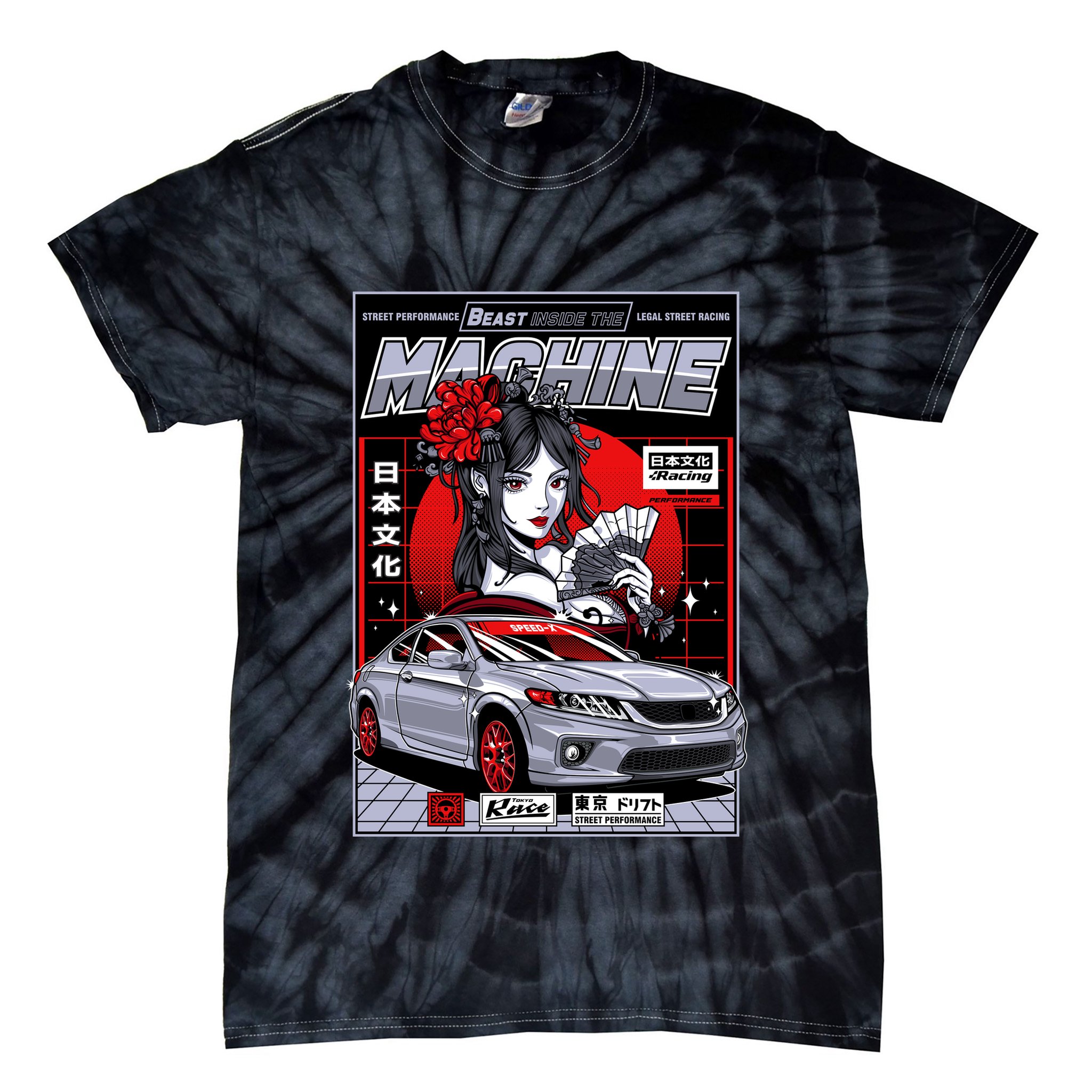 Beast Inside The Machine Tie-Dye T-Shirt