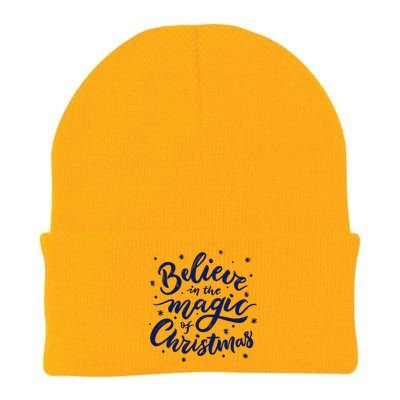 Believe In The Magic Of Christmas Knit Cap Winter Beanie