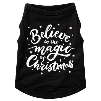 Believe In The Magic Of Christmas Doggie Tank