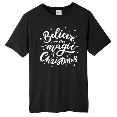 Believe In The Magic Of Christmas Tall Fusion ChromaSoft Performance T-Shirt