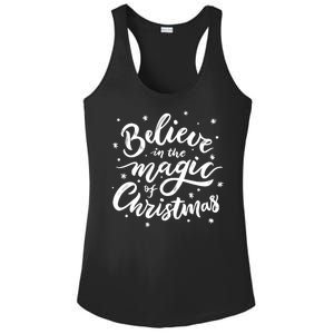 Believe In The Magic Of Christmas Ladies PosiCharge Competitor Racerback Tank