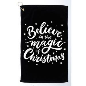 Believe In The Magic Of Christmas Platinum Collection Golf Towel