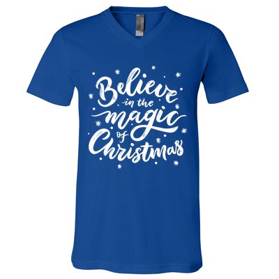 Believe In The Magic Of Christmas V-Neck T-Shirt