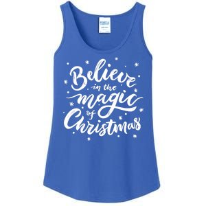 Believe In The Magic Of Christmas Ladies Essential Tank