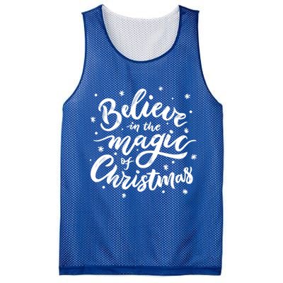 Believe In The Magic Of Christmas Mesh Reversible Basketball Jersey Tank
