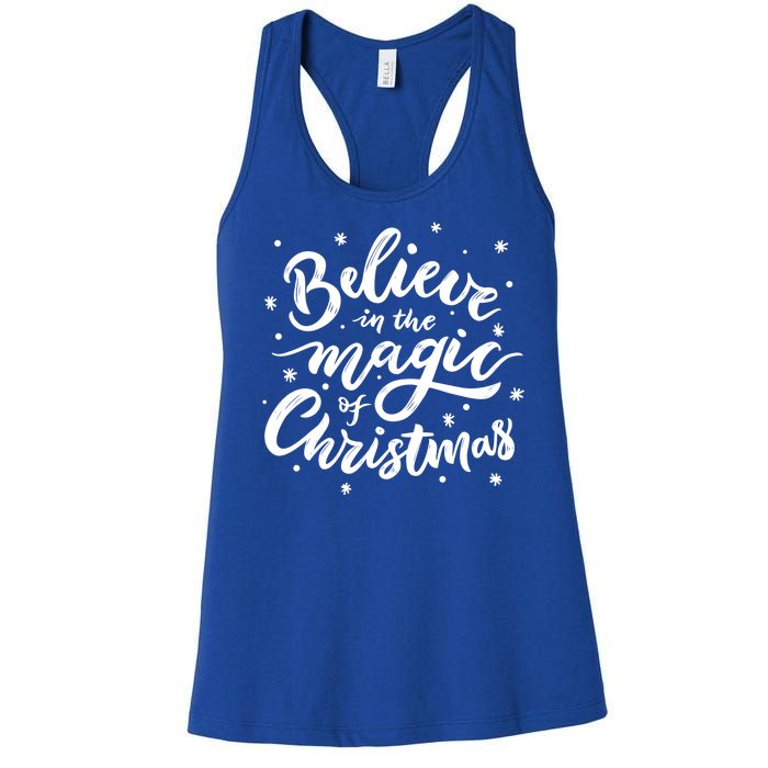 Believe In The Magic Of Christmas Women's Racerback Tank